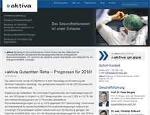 Tablet Screenshot of aktiva-gesundheitswesen.de